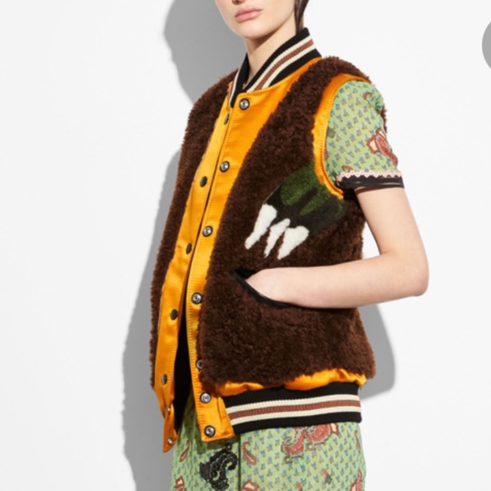 Coach Shearling Vest